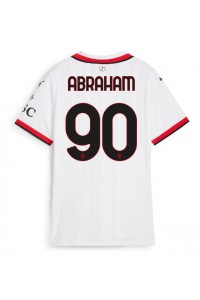 AC Milan Tammy Abraham #90 Jalkapallovaatteet Naisten Vieraspaita 2024-25 Lyhythihainen